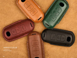 Cover chiave telecomando per Mazda 2 3 5 6 2017 CX-5 CX-7 CX-9 CX-3 CX 5 - Cassa della copertura chiave dell automobile del cuoio genuino per Mazda 2 3 5 6 2017 3