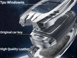 Cover chiave telecomando per Hyundai i30 Ix35 KONA Encino Solaris Azera Grandeur Ig Accent Santa Fe - Copertura chiave della cassa chiave dell automobile in lega di zinco per Hyundai i30 Ix35 KONA 5