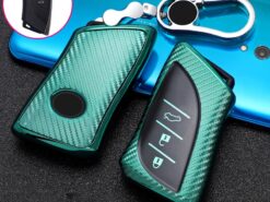 Cover chiave telecomando per Lexus UX200 UX250h ES200 ES300h ES350 US200 US260h 2018 2019 - Copertura completa della cassa chiave dell automobile di Tpu della fibra del carbonio per Lexus UX200 2