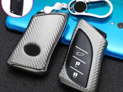 Cover chiave telecomando per Lexus UX200 UX250h ES200 ES300h ES350 US200 US260h 2018 2019 - Copertura completa della cassa chiave dell automobile di Tpu della fibra del carbonio per Lexus UX200 3