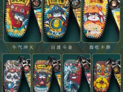 Cover chiave telecomando per Peugeot 308 408 508 2008 3008 4008 5008 Citroen C4 C4L C6 C3-XR - Copertura completa della cassa chiave dell automobile di cuoio per Peugeot 308 408 508 2008 3008 2