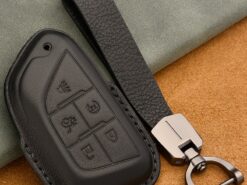 Cover chiave telecomando per Cadillac CT4 CT5 2019 2020 - Copertura del supporto della cassa chiave a distanza dell automobile di cuoio di alta qualit per 4