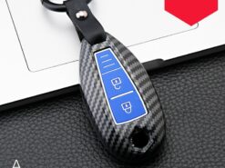 Cover chiave telecomando per Suzuki Vitara Swift Ignis Kizashi SX4 Baleno Ertiga Samurai s-cross - Copertura della cassa chiave a distanza dell automobile dell abs della fibra del carbonio per Suzuki 3