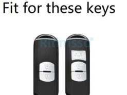 Cover chiave telecomando per Mazda 2 3 6 Atenza Axela Demio CX-5 CX5 CX-3 CX7 CX-9 2015 2016 2017 2018 2019 4 Cover chiave telecomando per Mazda 2 3 6 Atenza Axela Demio CX-5 CX5 CX-3 CX7 CX-9 2015 2016 2017 2018 2019 - Copertura della cassa chiave a distanza dell automobile della lega per Mazda 2 3 6 Atenza 1