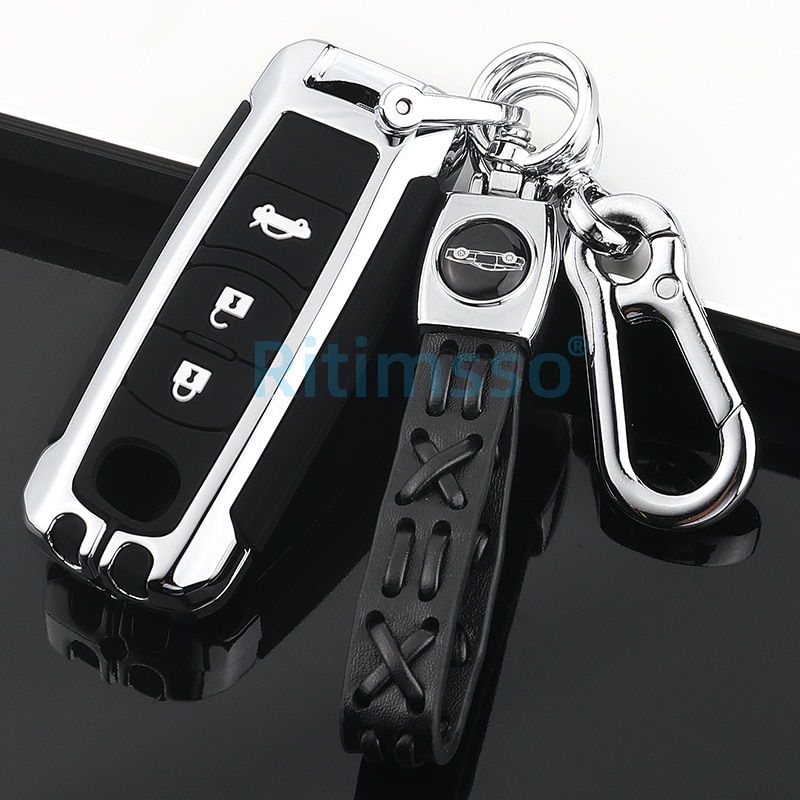 Copertura-della-cassa-chiave-a-distanza-dell-automobile-della-lega-per-Mazda-2-3-6-Atenza-4 Cover chiave telecomando per Mazda 2 3 6 Atenza Axela Demio CX-5 CX5 CX-3 CX7 CX-9 2015 2016 2017 2018 2019 - Copertura della cassa chiave a distanza dell automobile della lega per Mazda 2 3 6 Atenza 4