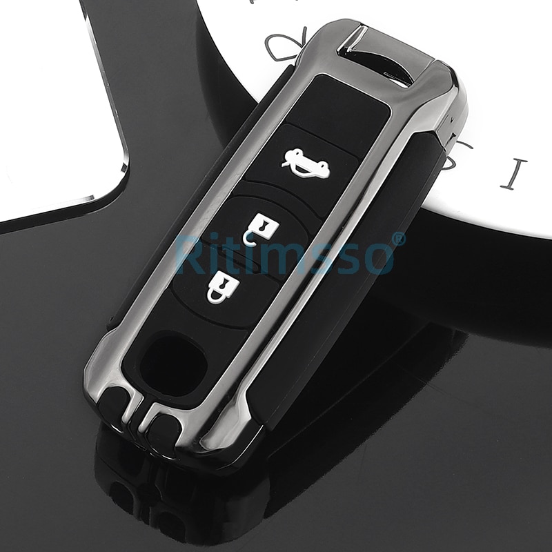 Copertura-della-cassa-chiave-a-distanza-dell-automobile-della-lega-per-Mazda-2-3-6-Atenza-5 Cover chiave telecomando per Mazda 2 3 6 Atenza Axela Demio CX-5 CX5 CX-3 CX7 CX-9 2015 2016 2017 2018 2019 - Copertura della cassa chiave a distanza dell automobile della lega per Mazda 2 3 6 Atenza 5