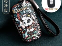 Cover chiave telecomando per Hyundai Solaris HB20 i30 Veloster SR ix35 Elantra Accent per KIA RIO Sportage K2 K3 7 Cover chiave telecomando per Hyundai Solaris HB20 i30 Veloster SR ix35 Elantra Accent per KIA RIO Sportage K2 K3 - Copertura della cassa chiave a distanza dell automobile di cuoio Shell per Hyundai Solaris HB20 i30 5