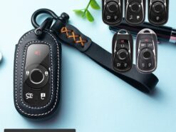 Cover chiave telecomando per Buick Envision Vervno Encore GS 20T 28T nuovo LACROSSE Opel Astra K - Copertura della cassa chiave a distanza dell automobile di cuoio per Buick Envision Vervno Encore GS 2