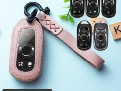 Cover chiave telecomando per Buick Envision Vervno Encore GS 20T 28T nuovo LACROSSE Opel Astra K - Copertura della cassa chiave a distanza dell automobile di cuoio per Buick Envision Vervno Encore GS 3