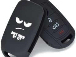 Cover chiave telecomando per FIAT 500X Toro - Copertura della cassa chiave a distanza in Silicone a 4 pulsanti per FIAT 500X Toro Keyless 3