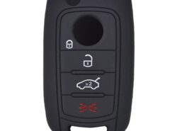 Cover chiave telecomando per FIAT 500X Toro - Copertura della cassa chiave a distanza in Silicone a 4 pulsanti per FIAT 500X Toro Keyless 4