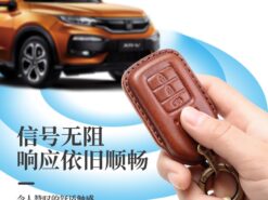 Cover chiave telecomando per Honda Civic HR-V accordo giada Jazz City pilota Crider Odyssey 2015 2016 -2018 2019 4 Cover chiave telecomando per Honda Civic HR-V accordo giada Jazz City pilota Crider Odyssey 2015 2016 -2018 2019 - Copertura della cassa chiave dell automobile del cuoio genuino per Honda Civic HR V accordo giada 1