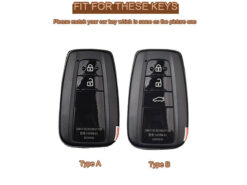 Cover chiave telecomando per Toyota Camry CHR Corolla RAV4 Avalon Land Cruiser Prado Prius 4 Cover chiave telecomando per Toyota Camry CHR Corolla RAV4 Avalon Land Cruiser Prado Prius - Copertura della cassa chiave dell automobile dell abs del carbonio per Toyota Camry CHR Corolla RAV4 2