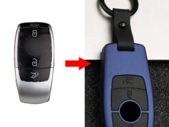 Cover chiave telecomando per Mercedes Benz 2017 2018 E Serials E300 E200 E220 Maybach S320L S450 S350 W204 W210 W124 W203 - Copertura della cassa chiave dell automobile dell abs per Mercedes Benz 2017 2018 E Serials E300 2