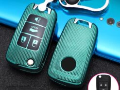 Cover chiave telecomando per Buick Chevrolet Cruze Opel Vauxhall Insignia Astra J Zafira C Mokka Encore - Copertura della cassa chiave dell automobile di TPU della fibra del carbonio per Buick Chevrolet Cruze 4