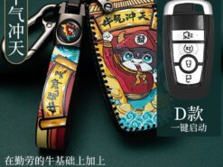 Cover chiave telecomando per Ford Fusion Mustang Explorer F-250 2017 2018 5 Cover chiave telecomando per Ford Fusion Mustang Explorer F-250 2017 2018 - Copertura della cassa chiave dell automobile di cuoio per Ford Fusion Mustang Explorer F 250 2017 3