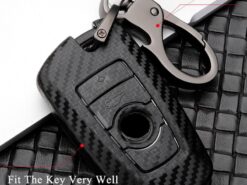 Cover chiave telecomando per BMW 520 525 F15 F16 F30 F34 F10 F07 F20 F15 F16 F18 F48 F39 118i 320i G30 G11 X5 X6 M3M4M5 - Copertura della cassa chiave dell automobile in fibra di carbonio per BMW 520 525 F15 F16 5