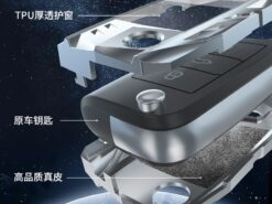 Cover chiave telecomando per VW Volkswagen Polo Tiguan Passat B5 B6 B7 Golf 4 5 6 MK6 Jetta Lavida per Skoda Octavia - Copertura della cassa chiave dell automobile in lega di zinco per VW Volkswagen Polo Tiguan Passat 4