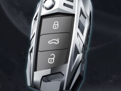 Cover chiave telecomando per VW Volkswagen Polo Tiguan Passat B5 B6 B7 Golf 4 5 6 MK6 Jetta Lavida per Skoda Octavia - Copertura della cassa chiave dell automobile in lega di zinco per VW Volkswagen Polo Tiguan Passat 5