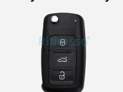 Cover chiave telecomando per VW Volkswagen Polo Tiguan Passat B5 B6 B7 Golf 4 5 6 MK6 Jetta Lavida per Skoda Octavia - Copertura della cassa chiave dell automobile in lega di zinco per VW Volkswagen Polo Tiguan Passat 7