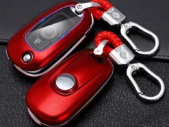 Cover chiave telecomando per Buick Envision LaCrosse Encore Regal - Copertura della cassa del portachiavi dell automobile dell abs della fibra del carbonio per le catene 5