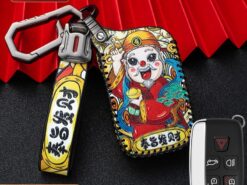 Cover chiave telecomando per Land Rover Range Rover Sport Evoque Freelander 2 Jaguar XE XJ XJL XF C-X16 V12 5 Cover chiave telecomando per Land Rover Range Rover Sport Evoque Freelander 2 Jaguar XE XJ XJL XF C-X16 V12 - Copertura di cuoio chiave dell automobile per Land Rover Range Rover Sport Evoque Freelander 2 Jaguar 2