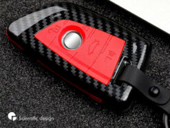 Cover chiave telecomando per BMW G30 G31 G11 G12 X1 X3 X5 X6 1 2 5 7 - Copertura portachiavi a distanza per auto in ABS in fibra di carbonio per BMW G30 G31 3