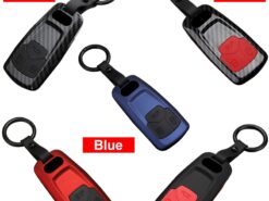 Cover chiave telecomando per Audi A6 A5 Q7 S4 S5 A4 B9 Q7 A4L 4m TT TTS RS 8S 2016 2017 2018 - Coperture della cassa della copertura chiave dell automobile opaca dell abs della fibra del carbonio per 3