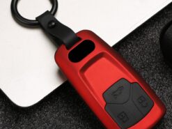 Cover chiave telecomando per Audi A6 A5 Q7 S4 S5 A4 B9 Q7 A4L 4m TT TTS RS 8S 2016 2017 2018 - Coperture della cassa della copertura chiave dell automobile opaca dell abs della fibra del carbonio per 4