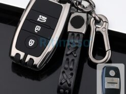 Cover chiave telecomando per KIA Rio Rio5 Sportage Ceed Cerato K3 KX3 K4 K5 Cerato Sorento Optima Cerato Picanto - Coperture della copertura della cassa chiave a distanza dell automobile della lega per KIA Rio Rio5 2