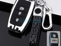 Cover chiave telecomando per KIA Rio Rio5 Sportage Ceed Cerato K3 KX3 K4 K5 Cerato Sorento Optima Cerato Picanto - Coperture della copertura della cassa chiave a distanza dell automobile della lega per KIA Rio Rio5 4