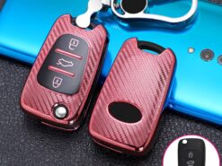 Cover chiave telecomando per Hyundai I30 IX25 Creta IX35 HB20 Solaris Elantra Accent per Kia K2 K5 Rio 6 Cover chiave telecomando per Hyundai I30 IX25 Creta IX35 HB20 Solaris Elantra Accent per Kia K2 K5 Rio - Cover chiave in TPU in fibra di carbonio per Hyundai I30 IX25 Creta IX35 HB20 Solaris 3