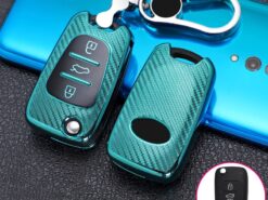 Cover chiave telecomando per Hyundai I30 IX25 Creta IX35 HB20 Solaris Elantra Accent per Kia K2 K5 Rio 8 Cover chiave telecomando per Hyundai I30 IX25 Creta IX35 HB20 Solaris Elantra Accent per Kia K2 K5 Rio - Cover chiave in TPU in fibra di carbonio per Hyundai I30 IX25 Creta IX35 HB20 Solaris 5