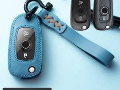 Cover chiave telecomando per Opel Vauxhall Astra K Corsa E per Buick VERANO ENCORE GX GL6 2019 2020 2018 - Cover chiave in pelle per Opel Vauxhall Astra K Corsa E per Buick VERANO ENCORE GX 3