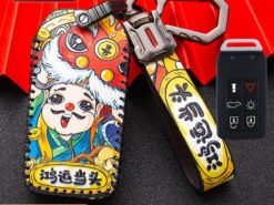 Cover chiave telecomando per Volvo S80L S60L V40 S60 V60 XC60 S80 2013 2014 2017 - Cover custodia chiave in pelle per auto per Volvo S80L S60L V40 S60 V60 XC60 S80 4