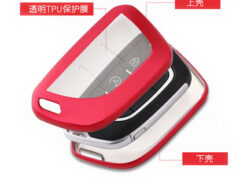 Cover chiave telecomando per Cadillac CT5 2019 2020 - Cover portachiavi in TPU per Cadillac CT5 2019 2020 telecomando senza chiave Fob 5 pulsanti accessori 3