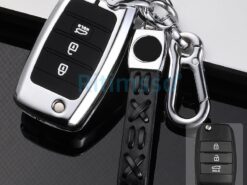 Cover chiave telecomando per Kia Rio 3 K2 Ceed Cerato K3 Sportage 4 Picanto K5 Optima Sorento Forte Stinger 2017 2018 - Cover portachiavi in lega di zinco per Kia Rio 3 K2 Ceed Cerato K3 Sportage 4 4