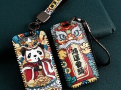 Cover chiave telecomando per Renault Fluence Duster Megane Kadjar Clio Koleos Scenic Sandero - Cover portachiavi in pelle per Renault Fluence Duster Megane Kadjar Clio Koleos Scenic Sandero Car Styling 2