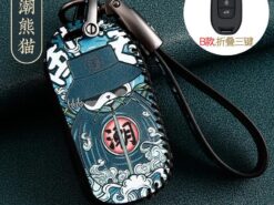 Cover chiave telecomando per Renault Fluence Duster Megane Kadjar Clio Koleos Scenic Sandero - Cover portachiavi in pelle per Renault Fluence Duster Megane Kadjar Clio Koleos Scenic Sandero Car Styling 4