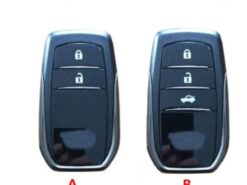 Cover chiave telecomando per Toyota Chr Rav4 Auris Avensis Prius Aygo Camry Corolla Land Cruiser 200 - Cover portachiavi in pelle per Toyota Chr Rav4 Auris Avensis Prius Aygo Camry Corolla Land Cruiser 1