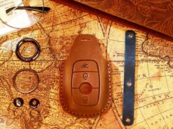 Cover chiave telecomando per Mercedes Benz E S W213 W212 S212 C207 A207 2016 8 Cover chiave telecomando per Mercedes Benz E S W213 W212 S212 C207 A207 2016 - Custodia a 3 pulsanti in pelle per chiave a distanza per auto in pelle per Mercedes 5