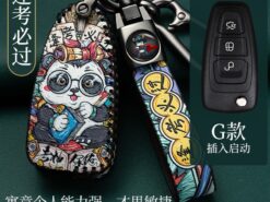 Cover chiave telecomando per Ford Ranger c-max s-max Focus Galaxy Mondeo Transit Tourneo Custom 7 Cover chiave telecomando per Ford Ranger c-max s-max Focus Galaxy Mondeo Transit Tourneo Custom - Custodia a 3 pulsanti in pelle per telecomando con telecomando per Ford Ranger c max s 5