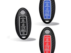 Cover chiave telecomando per Nissan Patrol Y62 Rouge Maxima Altima Sentra Murano 2018 2019 2020 - Custodia a 5 pulsanti in Silicone per auto con telecomando in Silicone per Nissan Patrol Y62 5