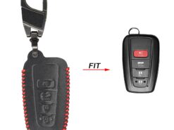 Cover chiave telecomando per Toyota Camry RAV4 Land Cruiser Prado Camry CHR C-HR Prius Corolla - Custodia a chiave per auto a 4 pulsanti per Toyota Camry RAV4 Land Cruiser Prado Camry 2