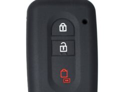 Cover chiave telecomando per Nissan Qashqai Micra Juke x-trail Tiida Navara Note Pathfinder Holder - Custodia in Silicone a 3 pulsanti con telecomando per telecomando per Nissan Qashqai Micra Juke x 4