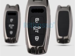 Cover chiave telecomando per Audi A6 A7 A8 Q8 e-tron C8 D5 A8L A6L 2018 2019 2020 - Custodia in lega di zinco per copertura chiave auto per Audi A6 A7 A8 Q8 e 4