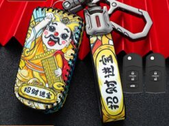 Cover chiave telecomando per Mazda 2 3 6 CX5 CX-5 7 Cover chiave telecomando per Mazda 2 3 6 CX5 CX-5 - Custodia in pelle per Auto chiave Shell per Mazda 2 3 6 CX5 CX 5 pieghevole 5