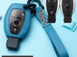 Cover chiave telecomando per Mercedes Benz classe C W205 GLC GLA C E G S M GL CLS CLK classe G - Custodia in pelle per Auto nuova Car Styling chiave a distanza Shell Cover per Mercedes Benz 2