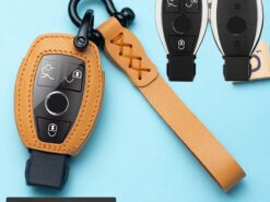 Cover chiave telecomando per Mercedes Benz classe C W205 GLC GLA C E G S M GL CLS CLK classe G - Custodia in pelle per Auto nuova Car Styling chiave a distanza Shell Cover per Mercedes Benz 3