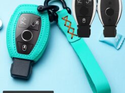 Cover chiave telecomando per Mercedes Benz classe C W205 GLC GLA C E G S M GL CLS CLK classe G - Custodia in pelle per Auto nuova Car Styling chiave a distanza Shell Cover per Mercedes Benz 4